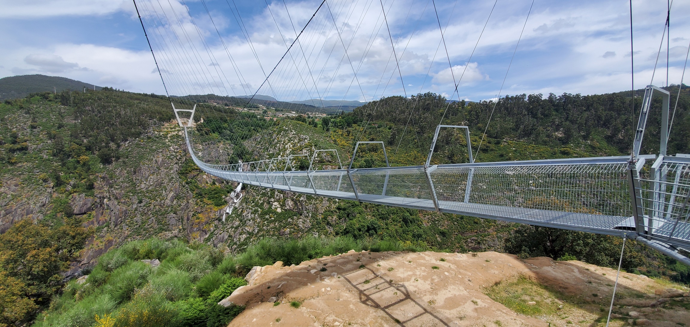Strolling Across the Longest Suspension Bridge in the World