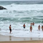 Traditional New Year Cold Plunge at Praia do Sul